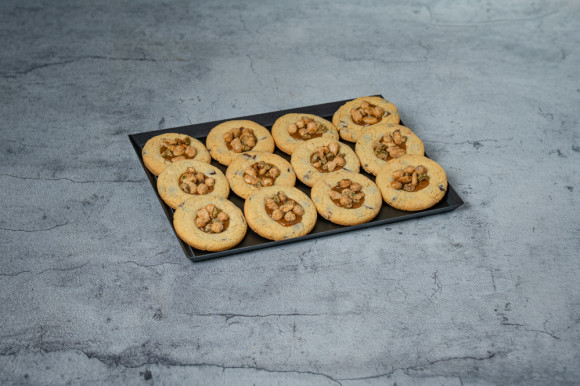 Plateau de 12 Cookies caramel et fruits secs