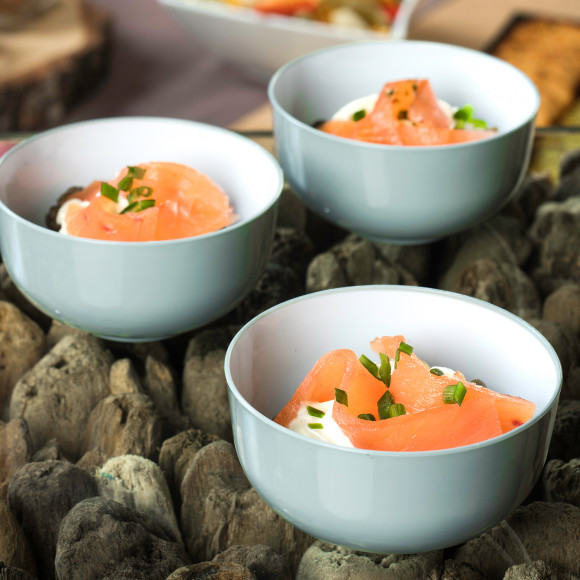 Salade de lentille au saumon fumé (pokebowl)