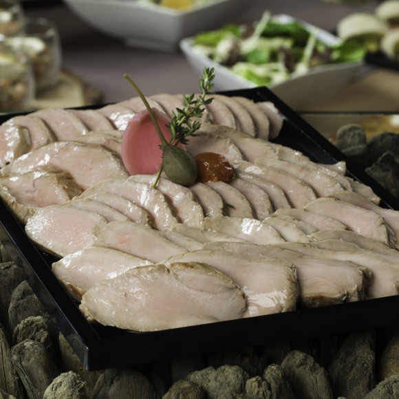 Quasi de veau, jus au thym