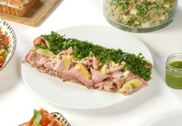 Rôti de veau (origine France) à l'ail et citron