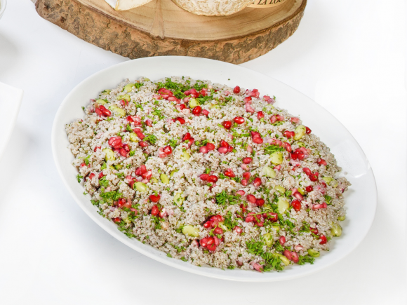 Taboulé de Quinoa, fèves et grenades