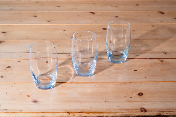 Lot de 25 verres à eau bombés