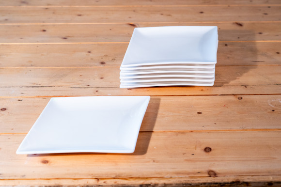 Lot de 30 petites assiettes losanges