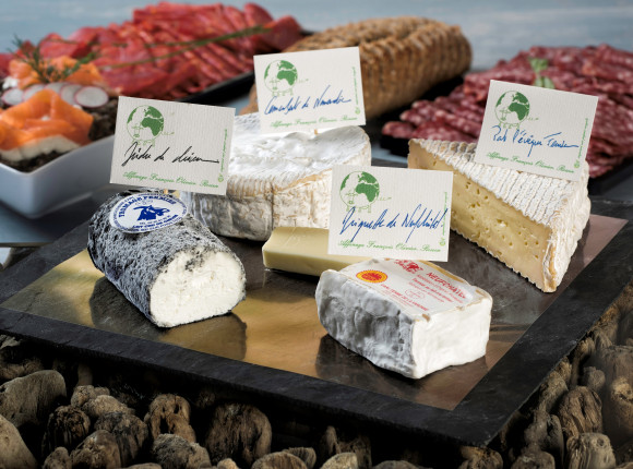 Plateau de fromages normands affinés en cave par maître Olivier