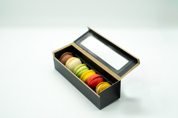 Plumier 6 macarons